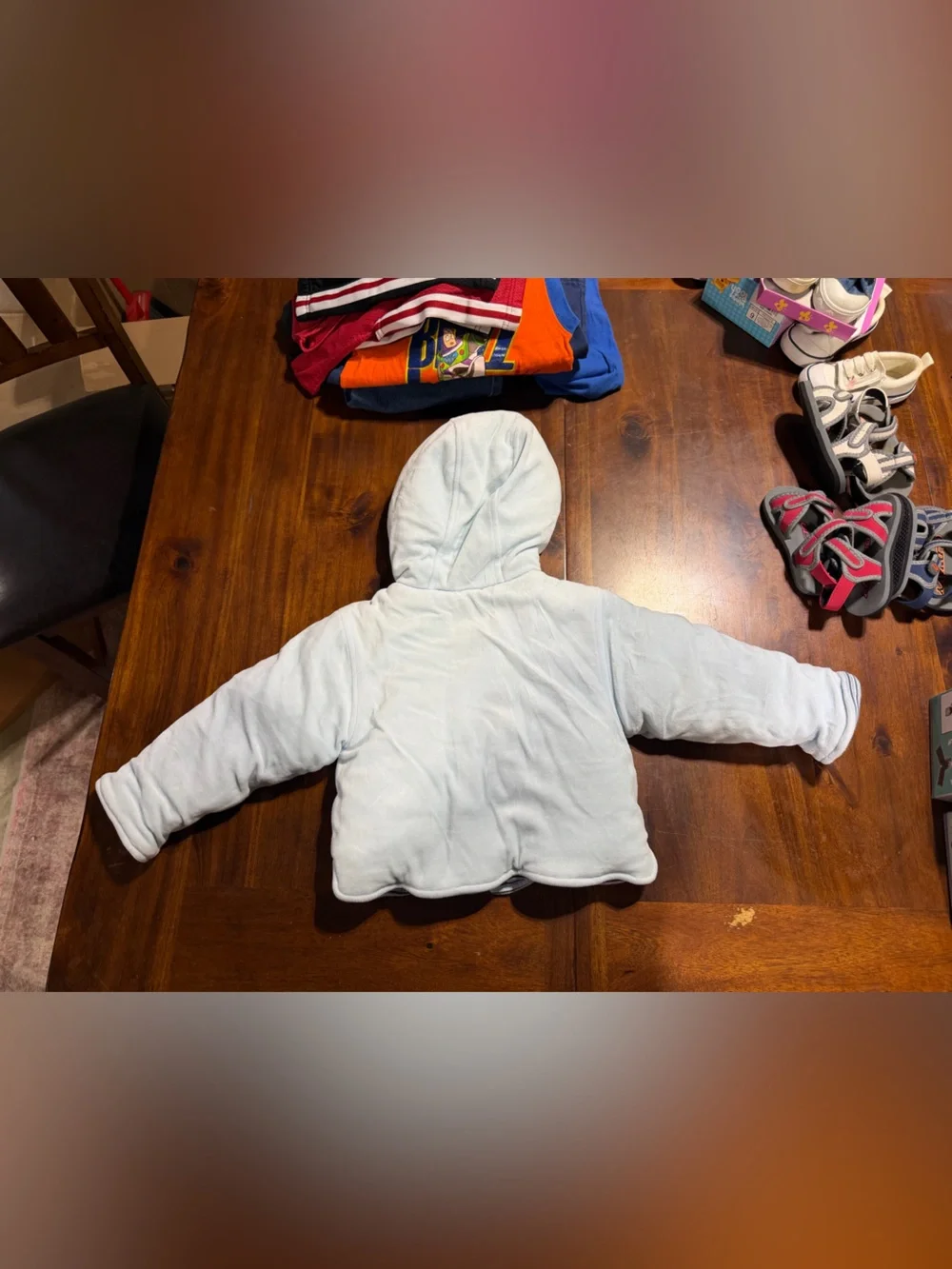 Carters Baby Blue Hooded coat 90’s-2000’s
